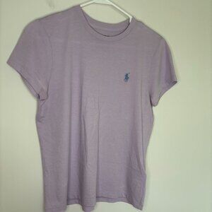 POLO RALPH LAUREN Short Sleeve Tee Womens S Purple Blue Logo